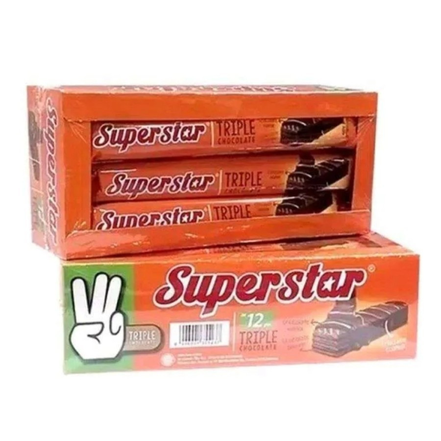 

Super Star Wafer Triple Coklat - 1 Box