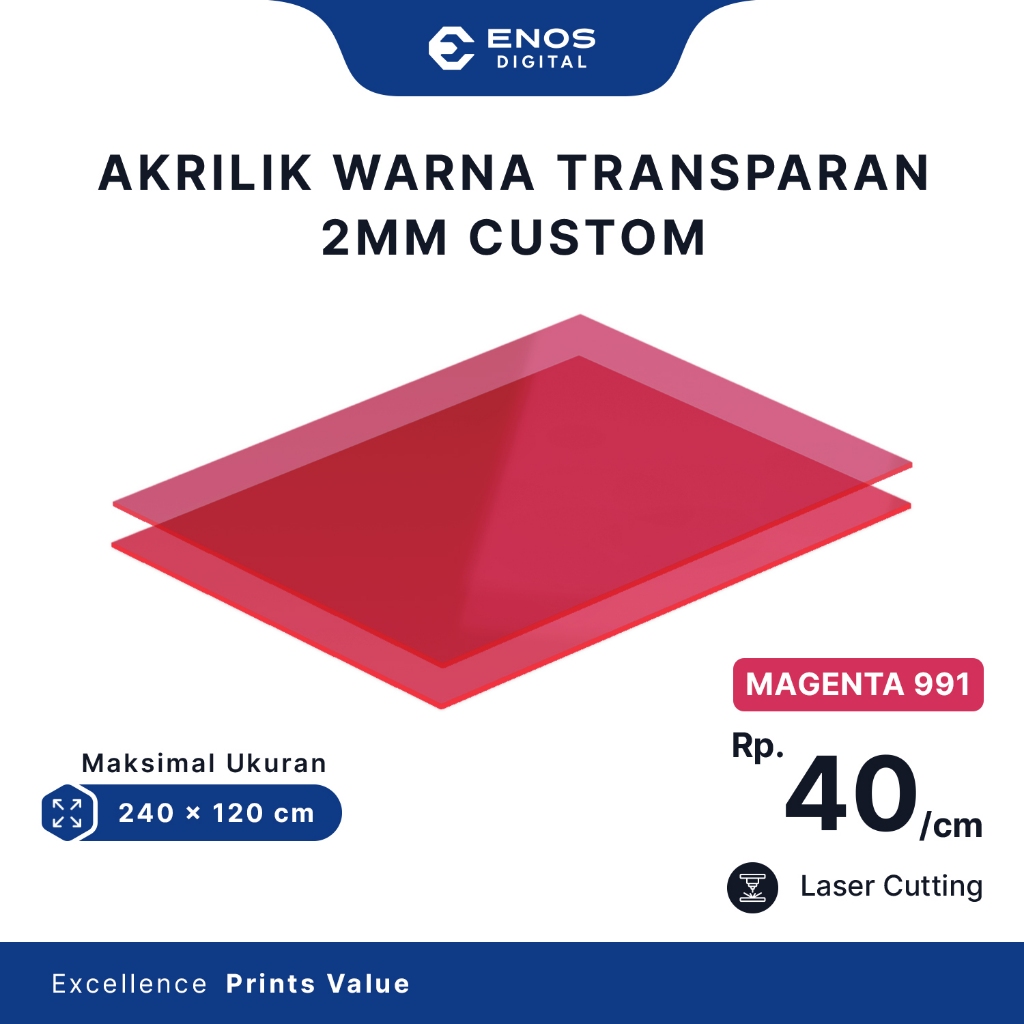 

Custom Akrilik MAGENTA 2mm / Acrylic Custom Magenta / Akrilik Warna Magenta