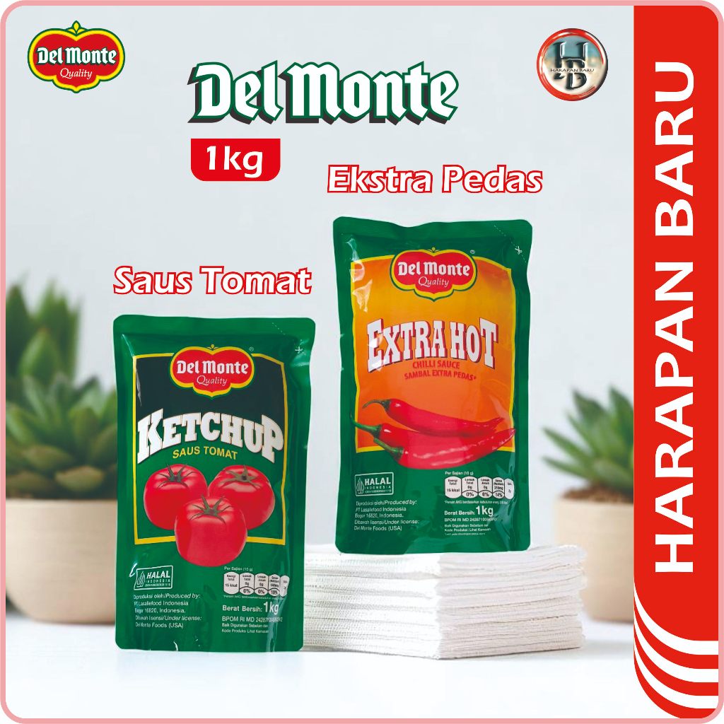 

Del Monte Saus Tomat - Saus Extra Pedas - Kemasan 1kg