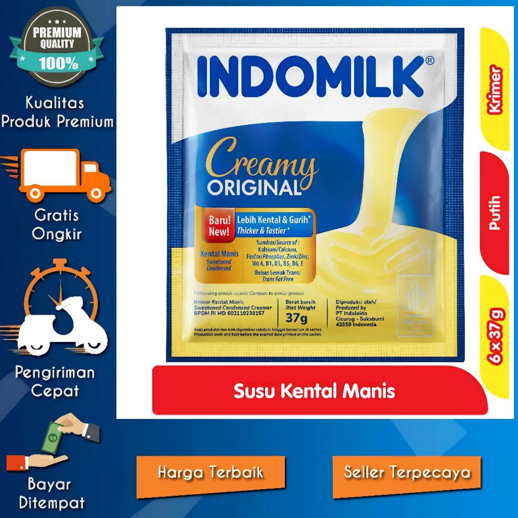

Susu Indomilk Sachet 1 Dus/Karton Isi 120 Sachet