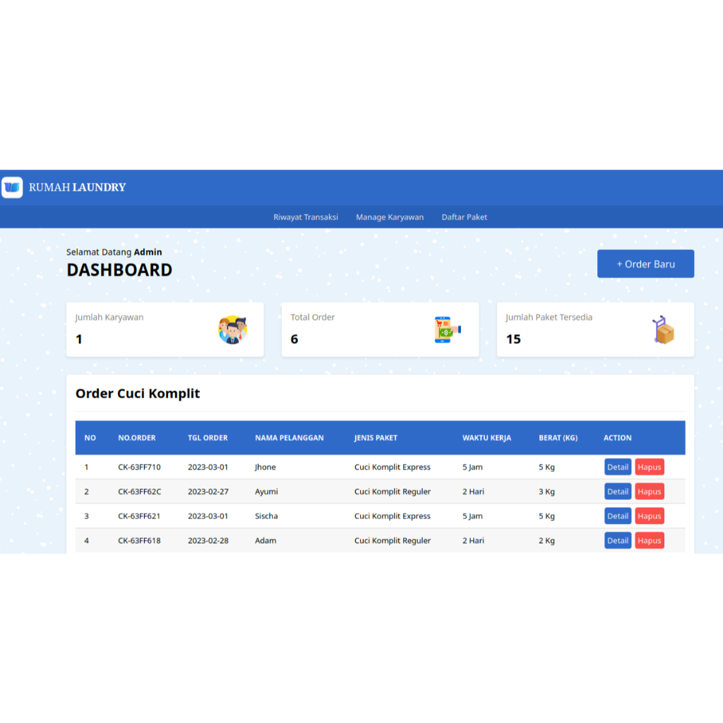 cd source code aplikasi web laundry berbasis script php mysql - bahasa indonesia - mudah diinstall