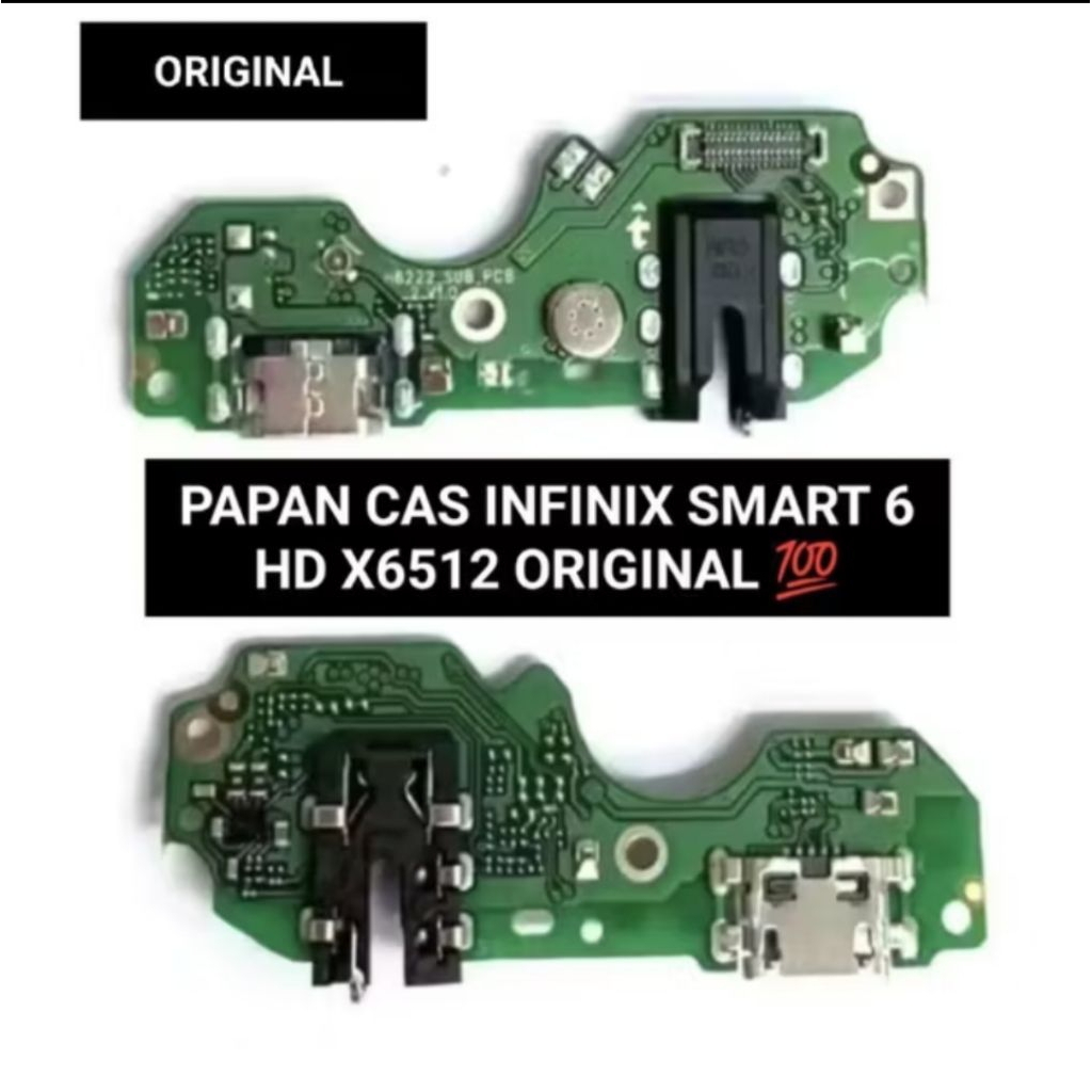 papan cas konektor cas infinix smart 6 / smart 5 / smart 4 original board cas pengganti