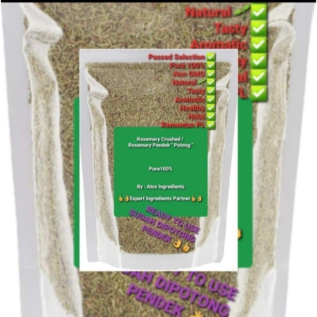 

Turky - Rosemary Leaves Dried 100gram / Daun Rosemary kering 100gram