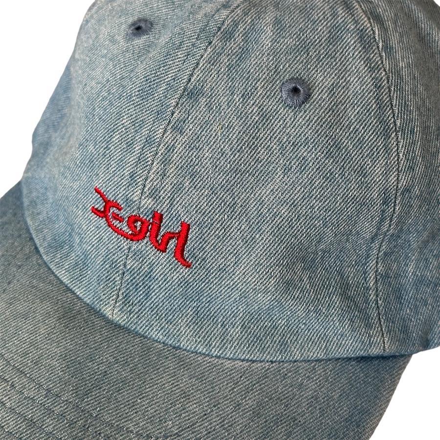 X-Girl 6 Panel Cap Denim Washed XGIRL XLARGE Topi Used