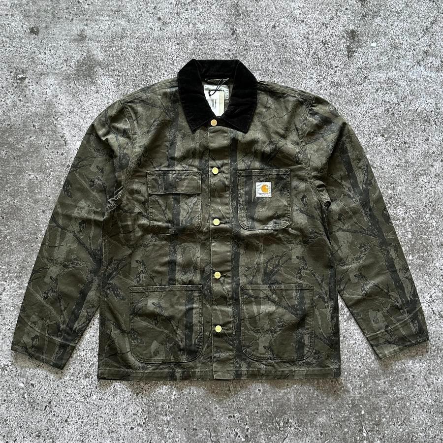 Carhartt WIP Michigan Camo Tree Coat Waxed Green Aged Canvas BNWT Ready Stock Original