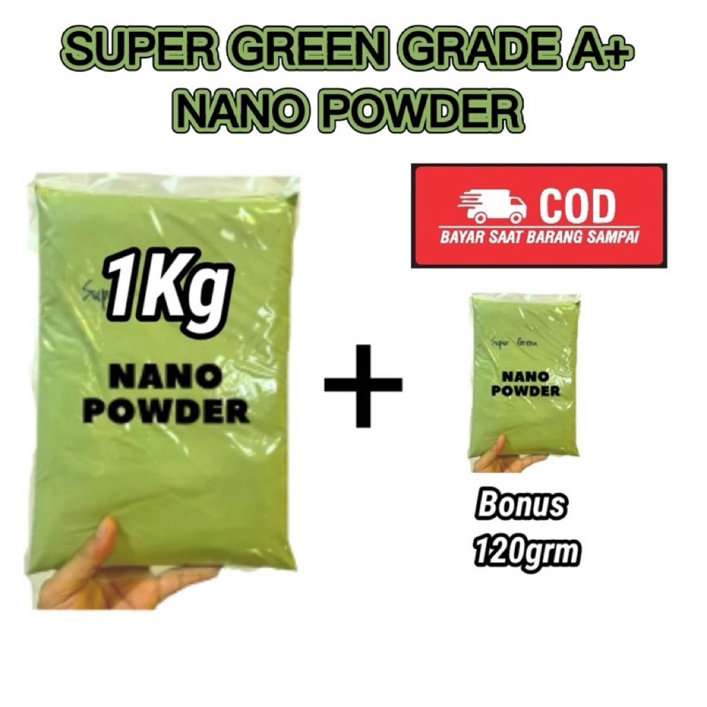 

PENGIRIMAN CEPAT | Bubuk Nano Super Hijau Kualitas A1