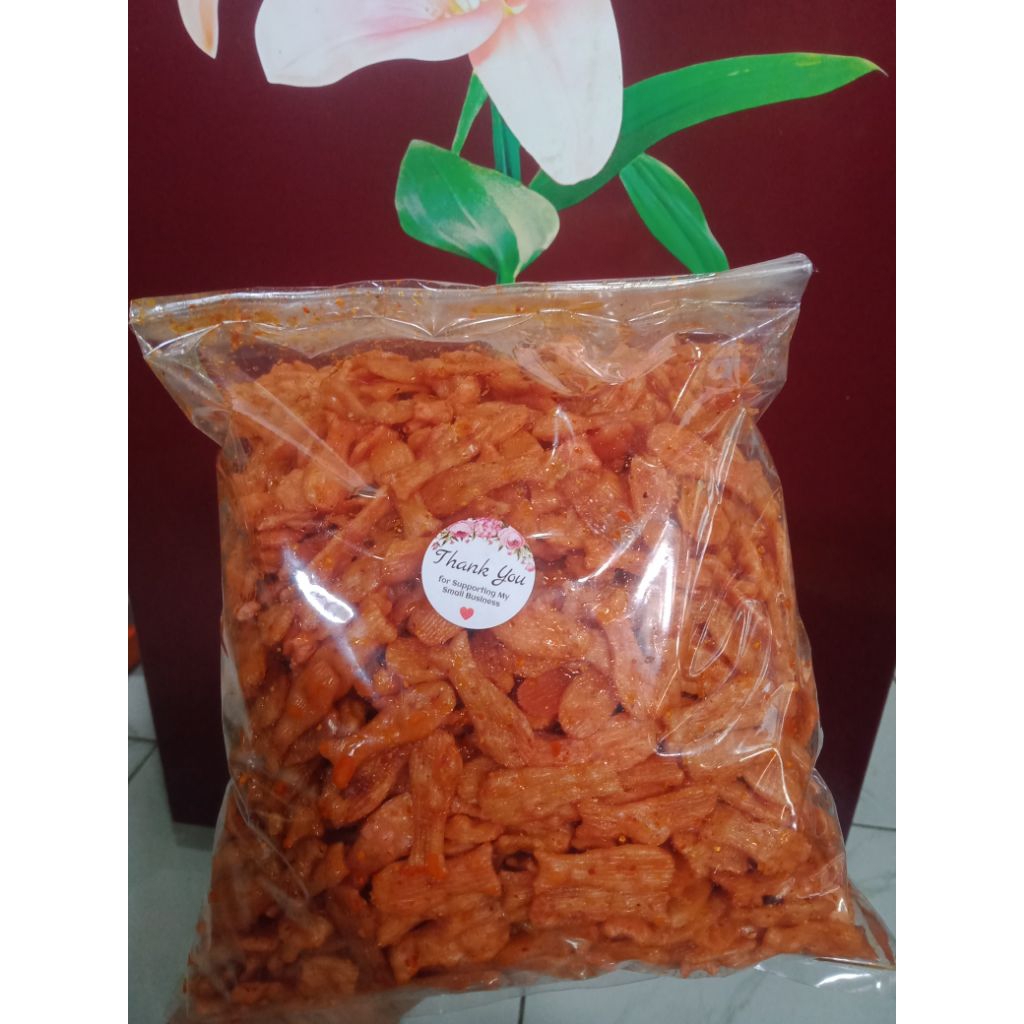 

seblak kering pukmi,kerupuk ikan,beton,makroni bantat