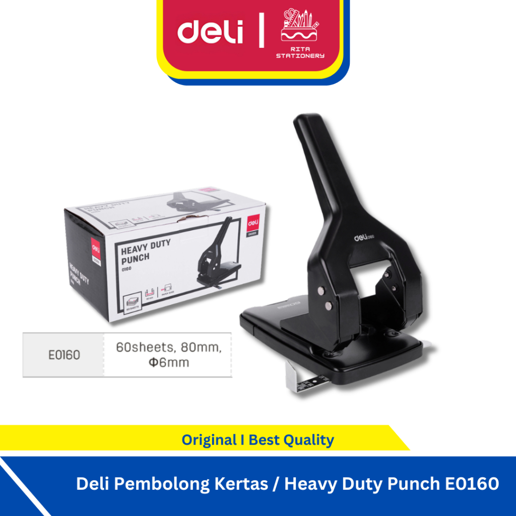 

Deli Pembolong Kertas / Heavy Duty Punch E0160