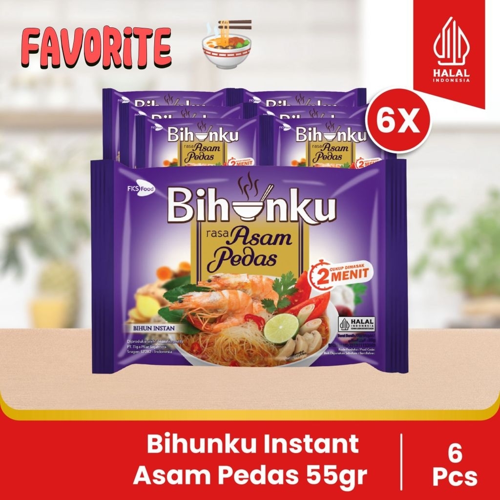 

Paket Bundling - Bihunku Asam Pedas - 55gr - 6pcs