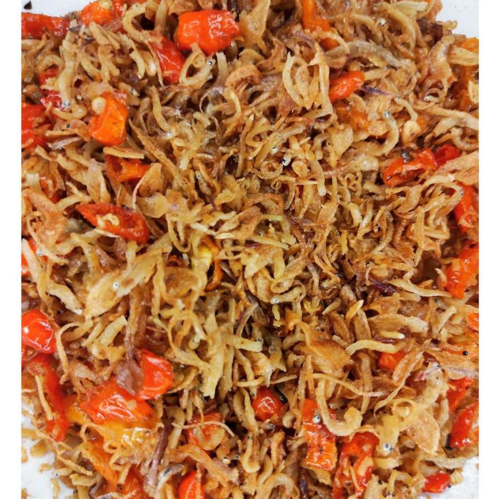 

Mix teri bawang goreng cabe asli tanpa pengawet kemasan 25 gr