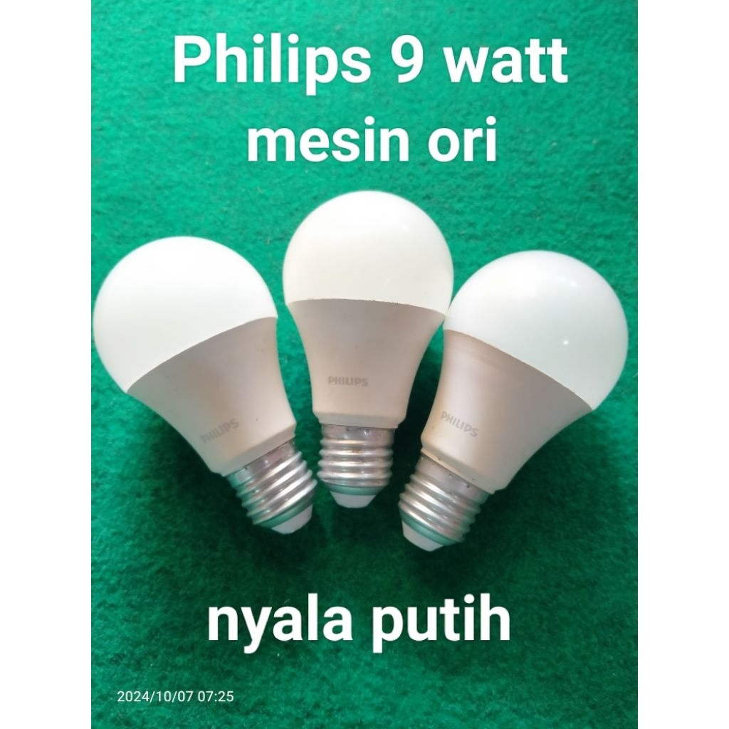 Lampu led philips bekas/rekondisi 9 watt (mesin ori)