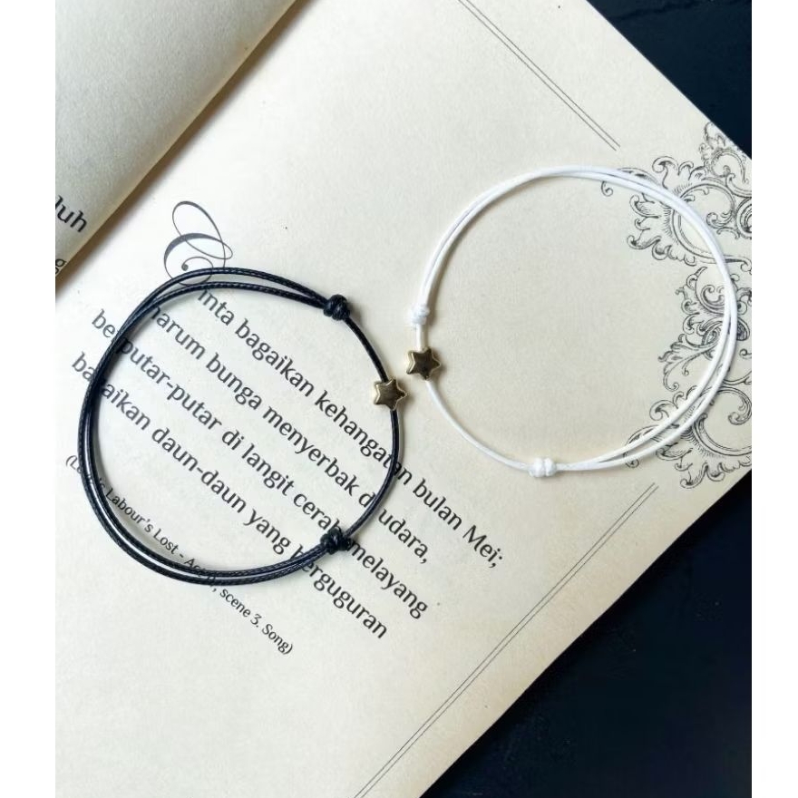 gelang couple bintang / gelang couple / gelang manik bintang