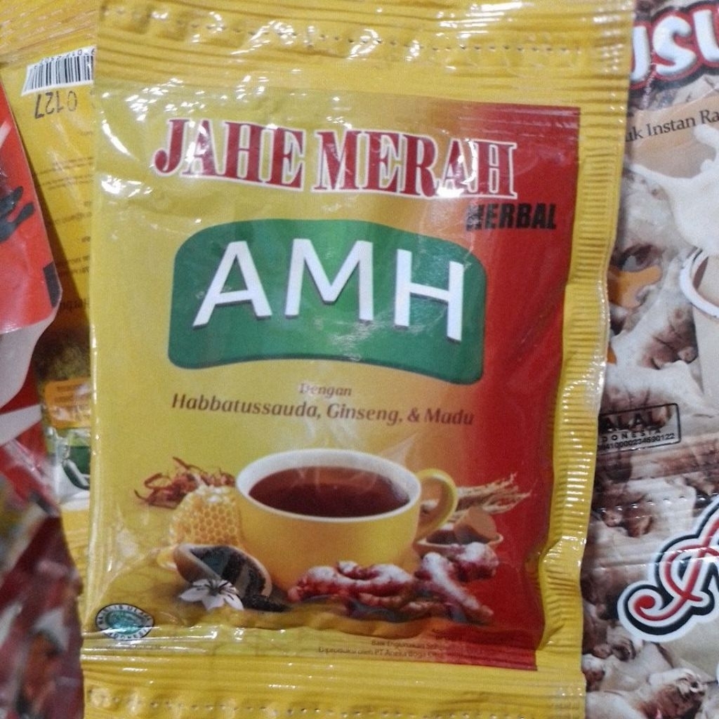 

minuman herbal serbuk instan susu jahe dan jahe merah