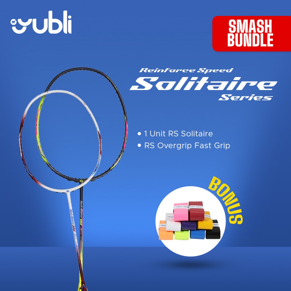 YuBli | Raket Badminton RS Solitaire SLT | BONUS RS FAST GRIP | 100% ORIGINAL