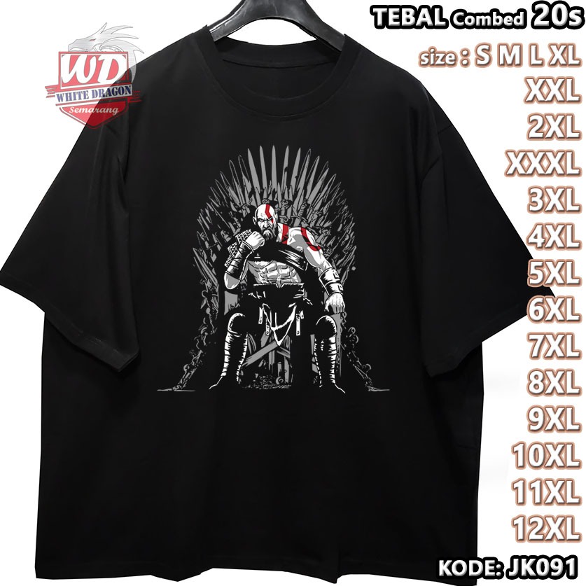 KAOS KRATOS BIG SIZE KODE JK091 JUMBO 2XL 3XL 4XL 5XL 6XL 7XL 8XL 9XL 10XL 11XL 12XL