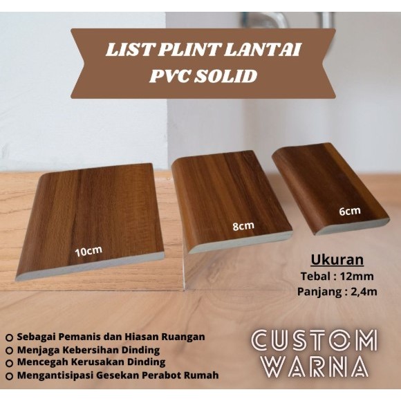 PLINT FULL PVC PADAT | LIST PLINT LANTAI TACO | PLIN LANTAI PADAT PVC | LIST LANTAI PVC SOLID