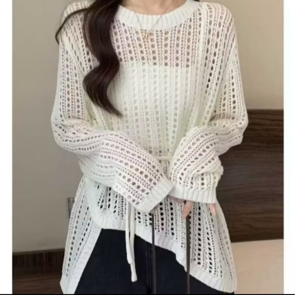 ATASAN RAJUT WANITA - HARUKA BLOUS