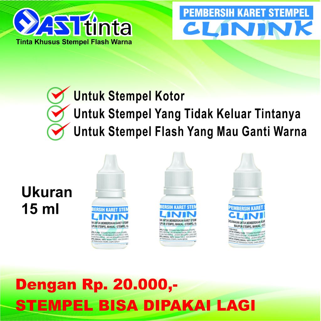 

Pembersih tinta stempel Clinink I Stempel Permanen Mampet I stempel Kotor I Bak tinta Keras