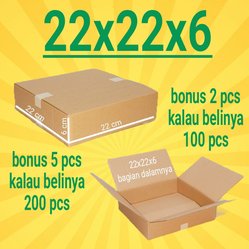 

Kardus Packing Ukuran 22x22x6