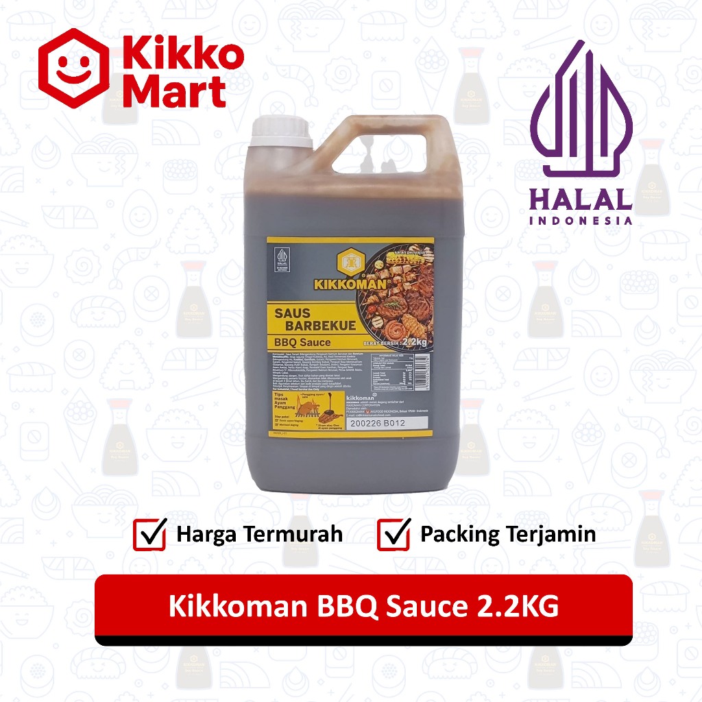 

Kikkoman BBQ Halal 2L / 2.2KG – Saus Barbeque Manis Gurih Siap Pakai untuk Daging Bakar dan Tumisan – Cocok untuk Rice Bowl, Grill, dan Usaha Kuliner