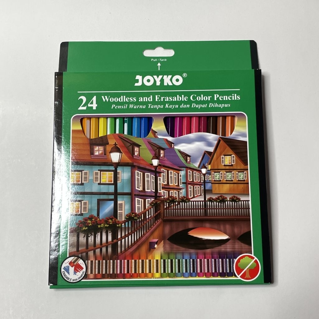 

pensil warna joyco bisa di Hapus 24 warna cp-115 dan 12 warna cp-109 panjang