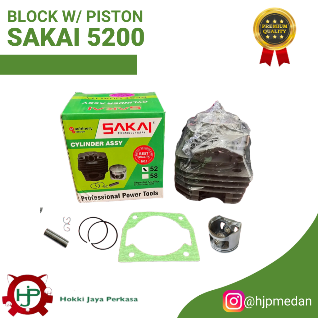 SAKAI Cylinder Block w/ Piston 5200 (45MM) Block Assy Komplit w/ Piston 5200 (45MM)