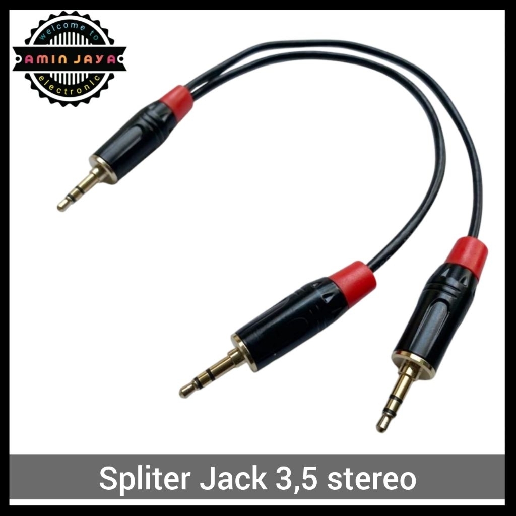 Spliter jack audio 3,5 mm / kabel jack aux cabang