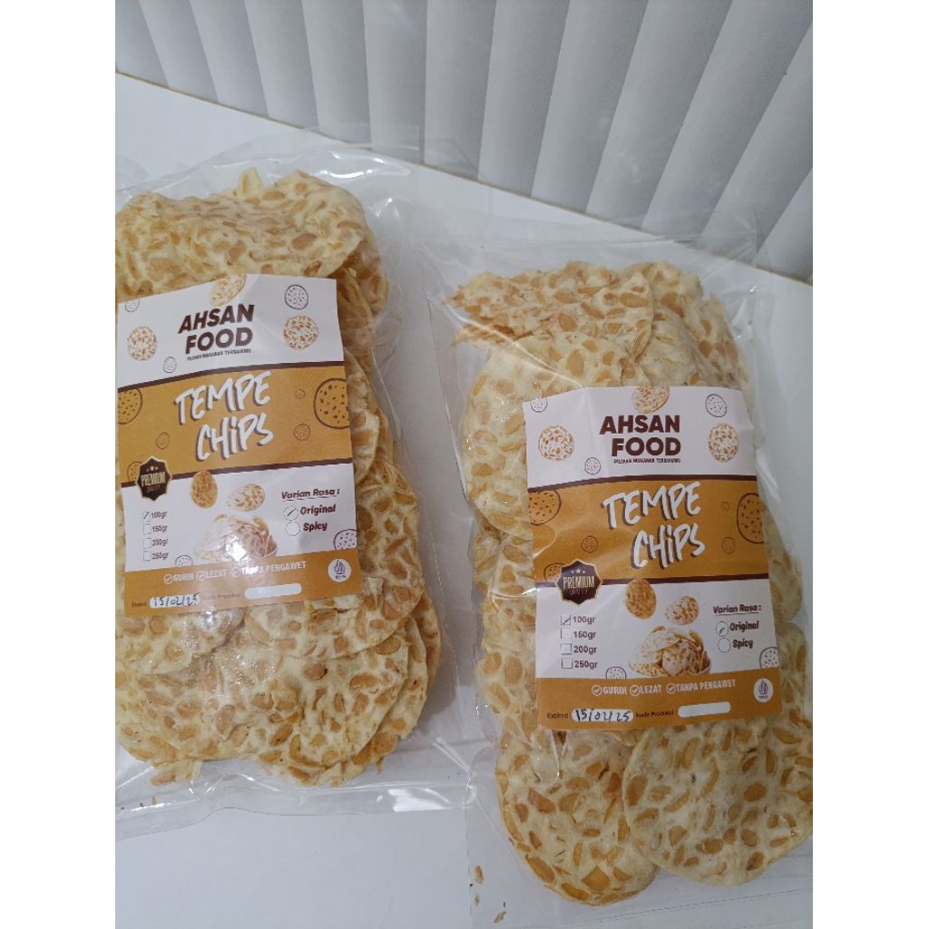

TEMPE CHIPS 100gr/Keripik Tempe Sagu original 100gr