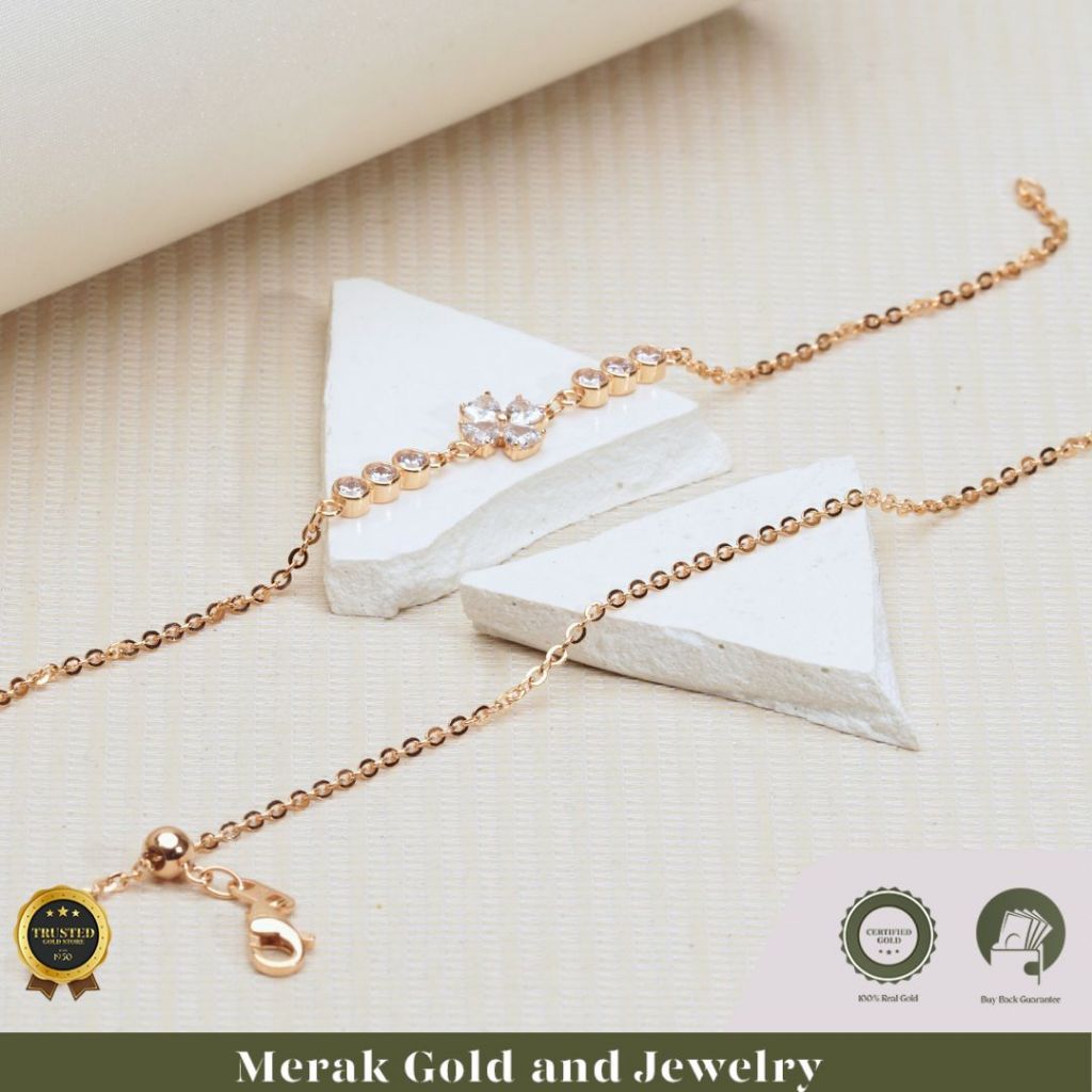 Merak Gold - La Belle Bracelet Collection / Gelang Serut Emas La Belle | Emas Tua Kadar 16K