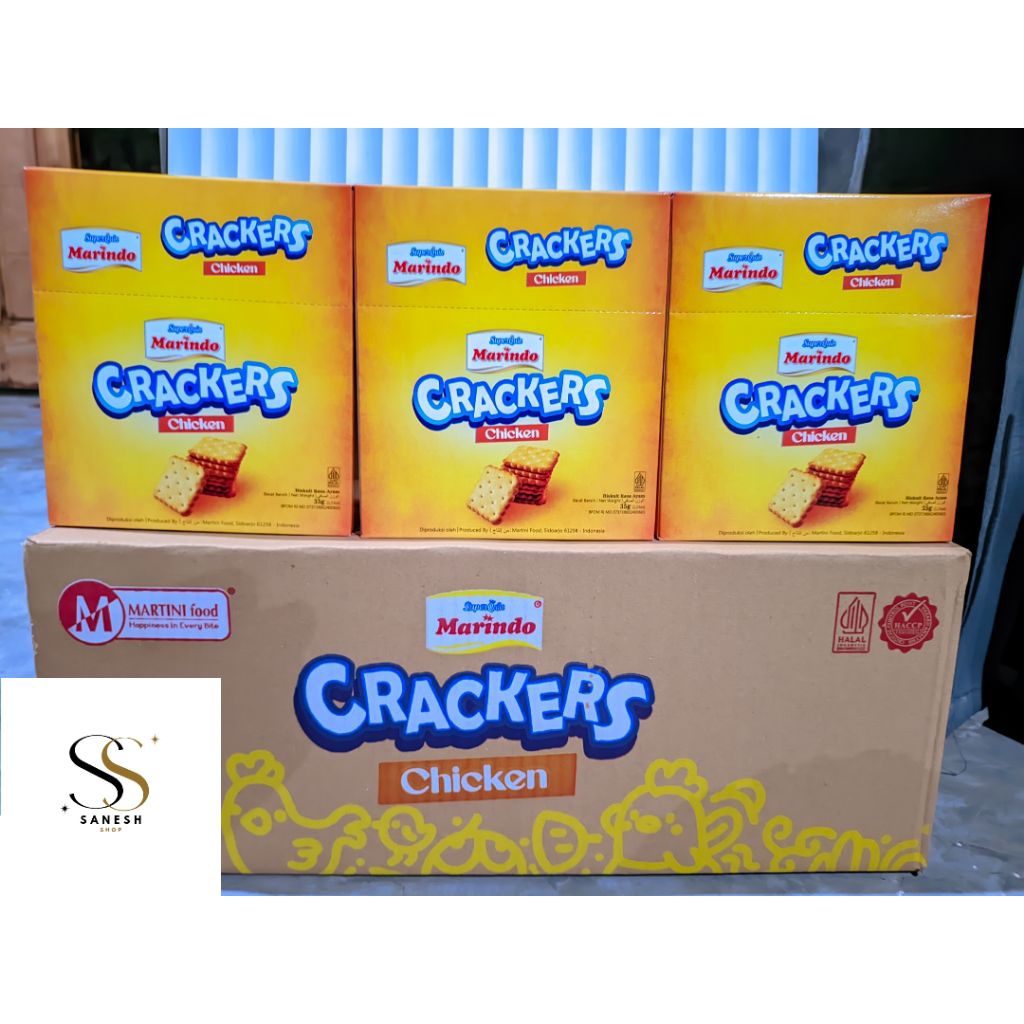 

1 KARTON CRACKERS CHIKEN, ISI 6 BOX, per box isi 12pcs
