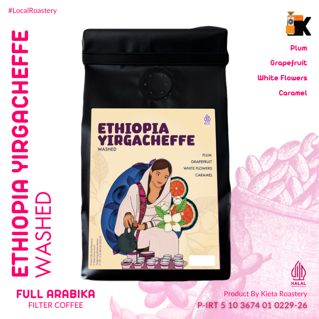 

Kieta Roastery - Biji Kopi Arabika Ethiopia Yirgacheffe Specialty Limited Realese