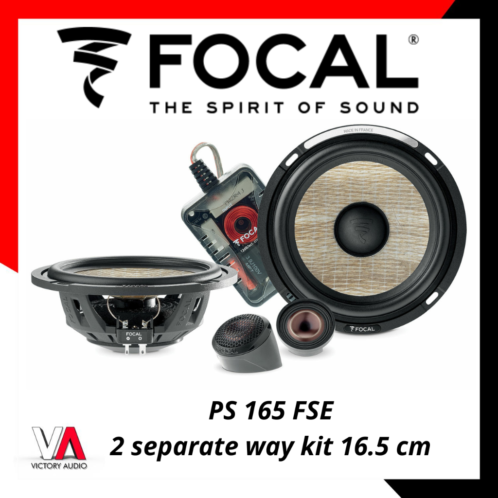 Focal PS 165 FSE 2-Way Kit 16.5 Cm (6.5 Inch) Speakers 2 Way Separate kit