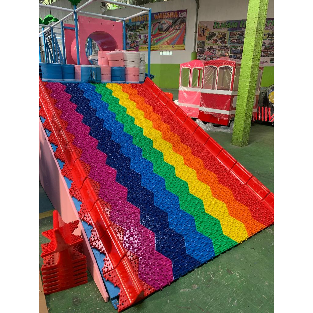 odong odong wahana rainbowslide termurah berkualutas amanah ilham industri wahana