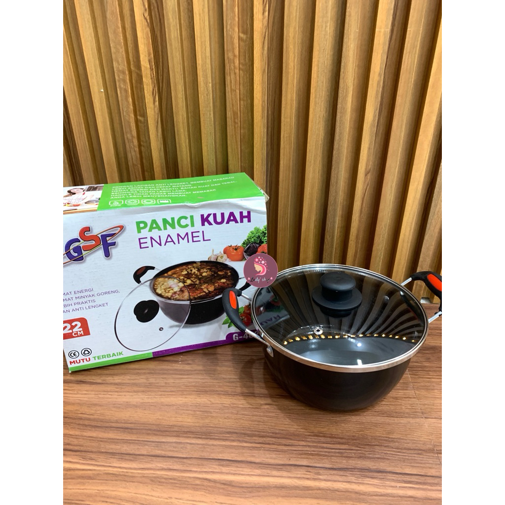 Panci kuah enamel GSF