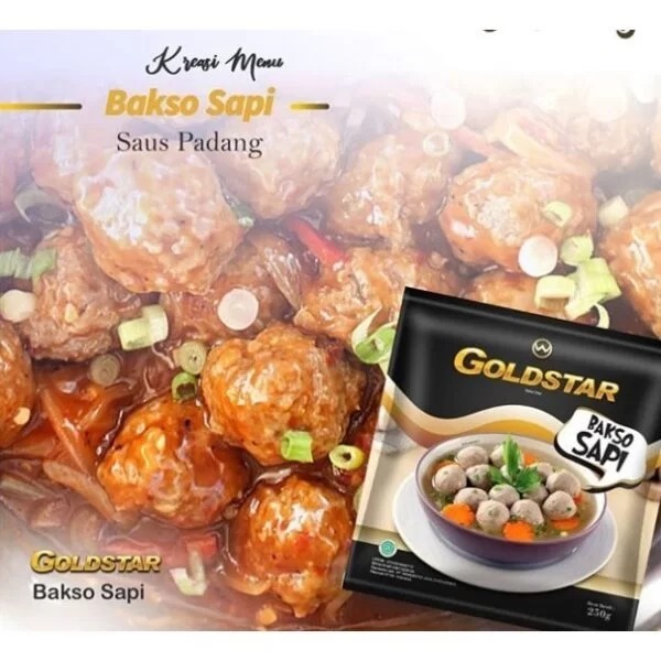

GOLDSTAR BAKSO SAPI - Beef Meatball 250gr - Kheiza Frozen