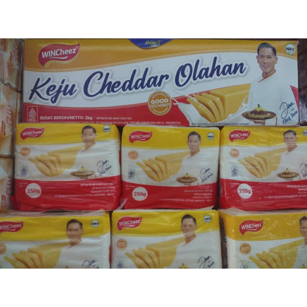 

Cheese Cheddar Keju Olahan WinCheez 250 gr
