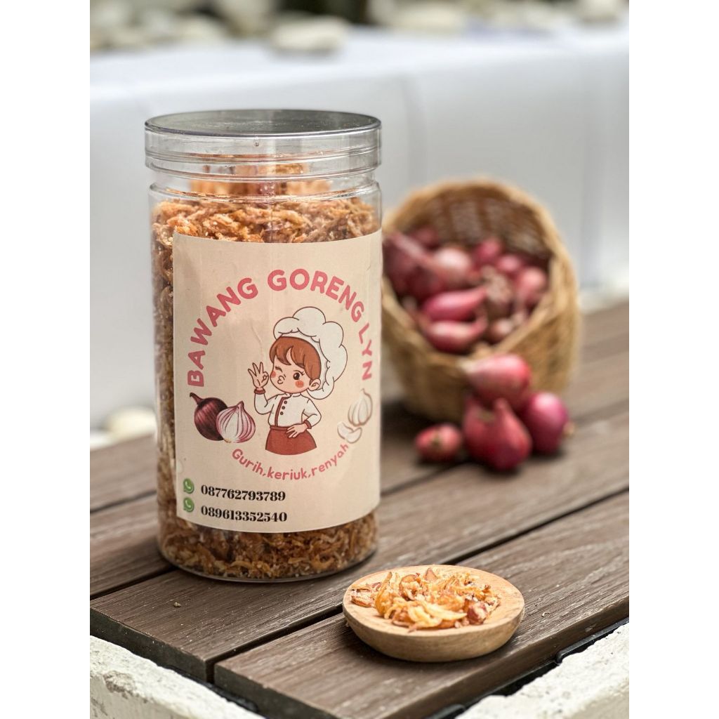 

Bawang Goreng lyn Renyah Homemade – Tanpa Pengawet – Gurih & Tahan Lama | 100% Asli isi bersih 350 grm