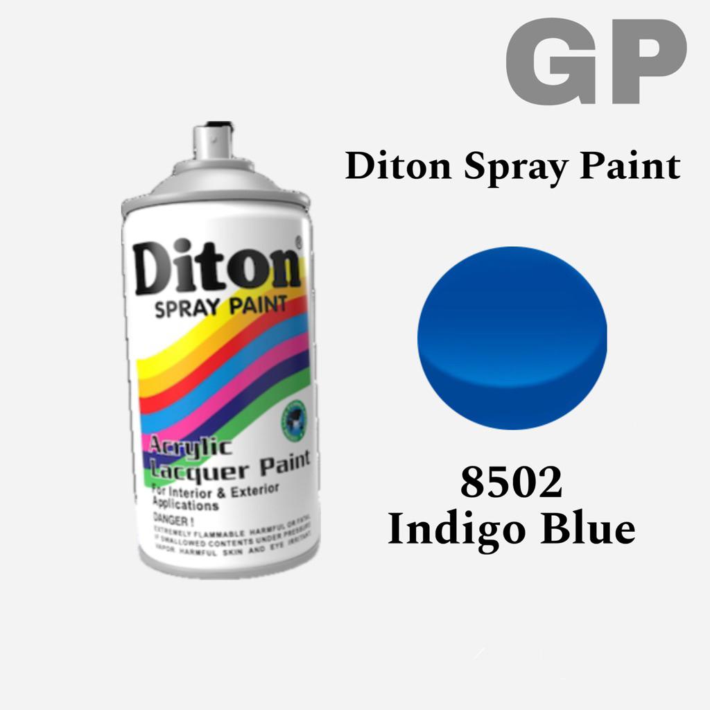 Diton INDIGO BLUE 8502 || Cat Spray Besi,Kayu