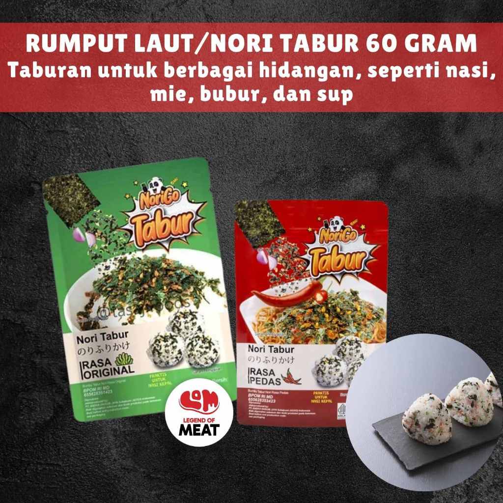 

NORIGO Nori Tabur | Abon Nori | Rumput Laut 60g