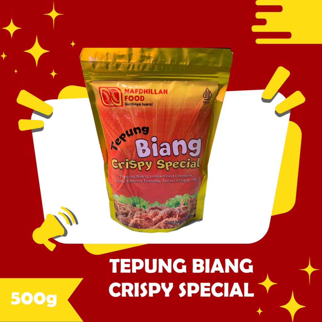 

TEPUNG BIANG CRISPY SPECIAL 500G (BUY1 GET1(100G MARINASI))