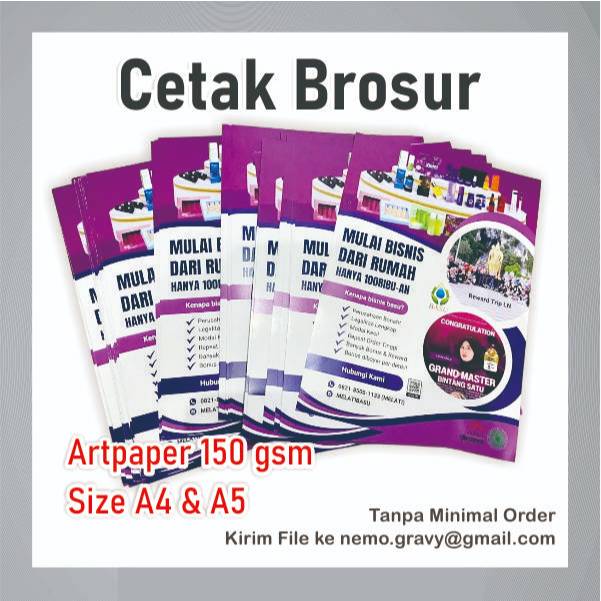 

CETAK BROSUR ARTPAPER 150 gsm