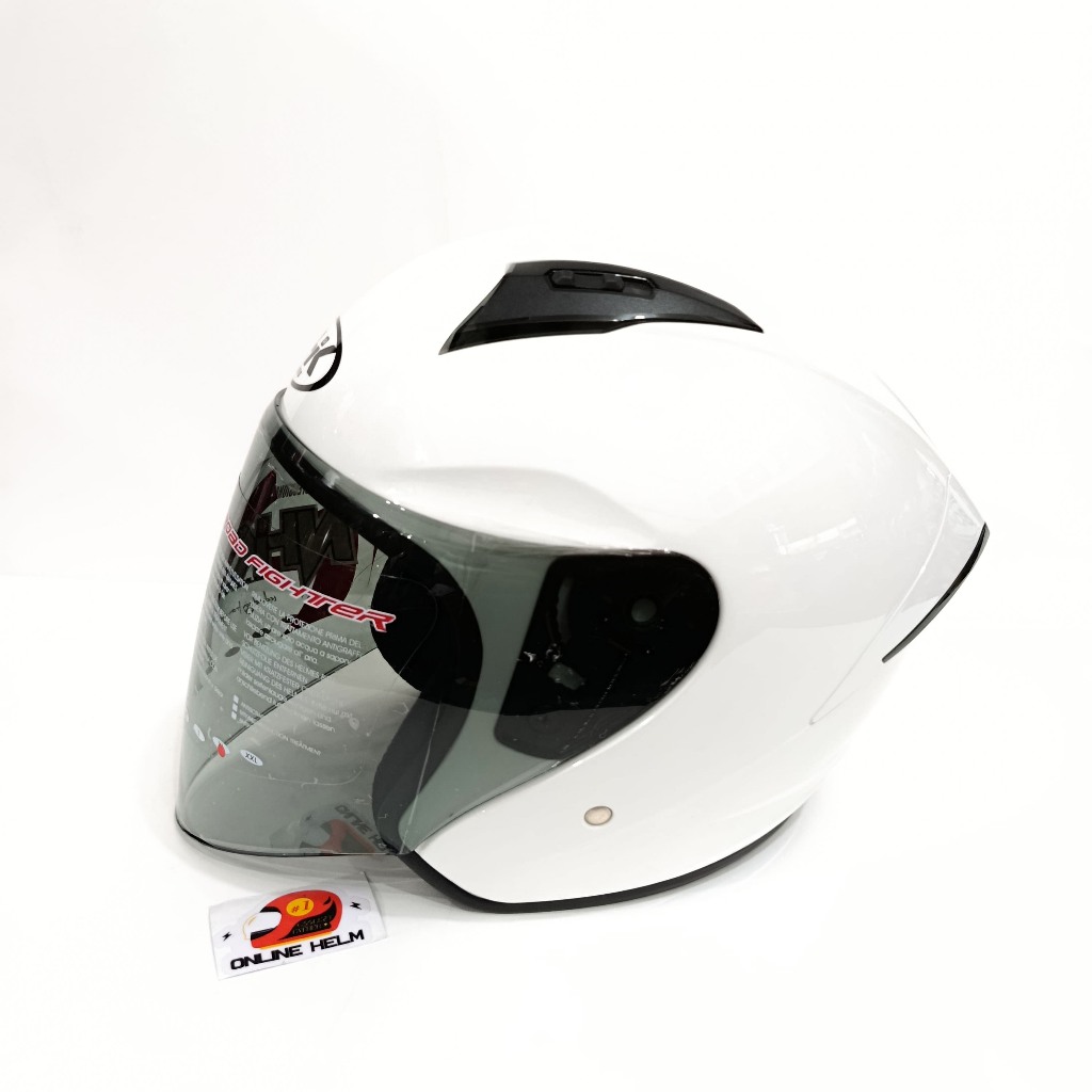 HELM NHK N1 ELITE SOLID warna putih kilat