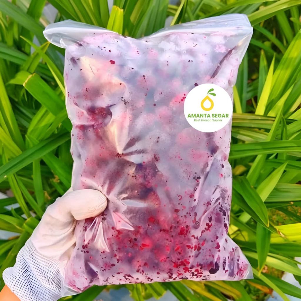 

Amanta Segar Bogor | Buah Mulberry Murberry Murbei Mul Berry Frozen Premium 1kg Bogor Amanta Segar
