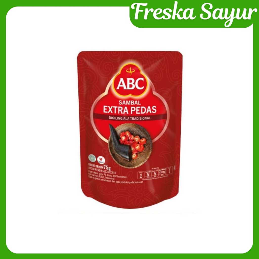 

Sambal ABC Extra Pedas Kemasan 75g Rasa Tradisional Pedas Asli