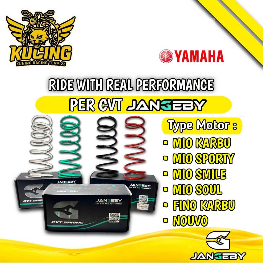 PER CVT JANGEBY Mio Karbu Smile Sporty Fino Karbu Mio Soul Karbu Nouvo Upgrade cvt