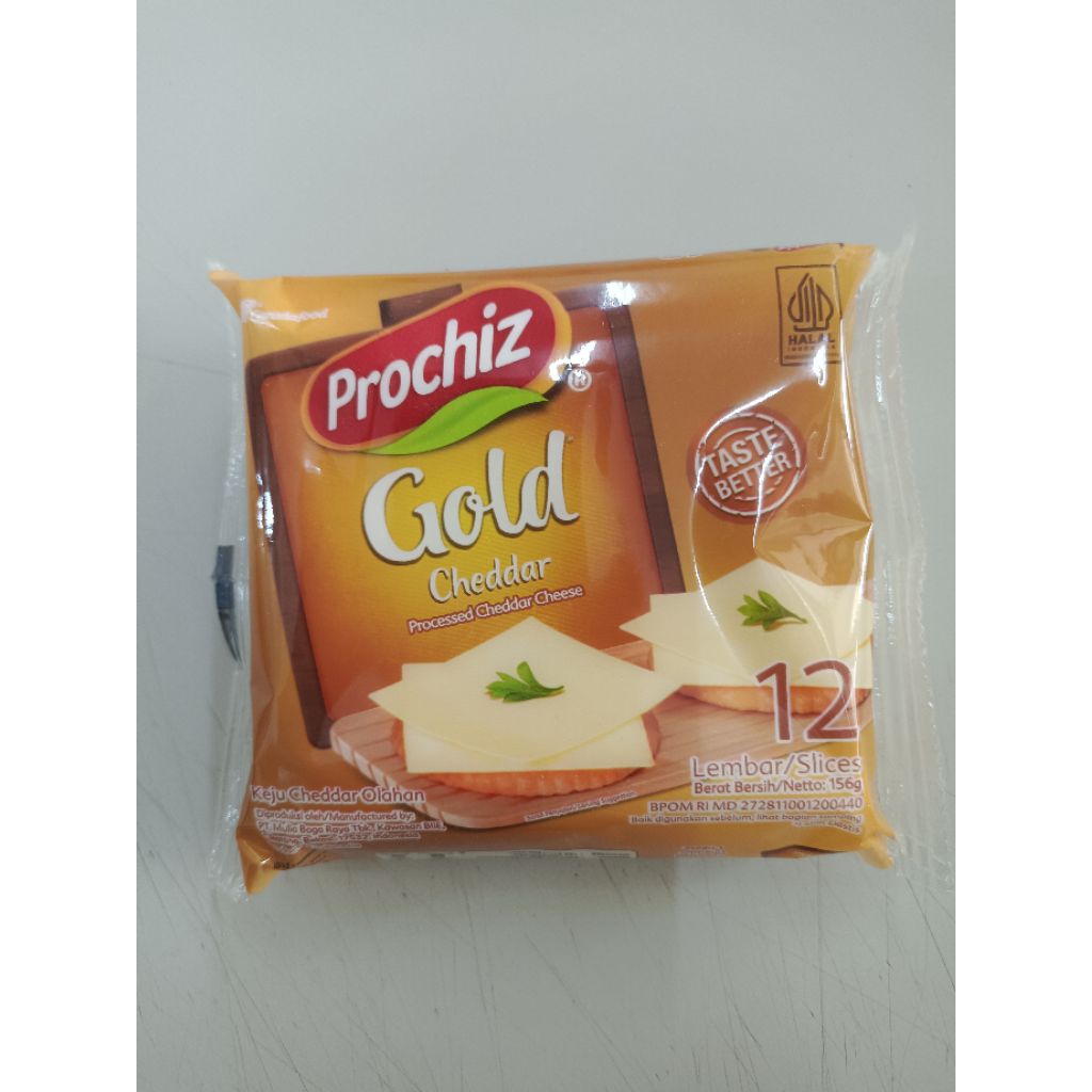 

PROCHIZ GOLD CHEDDAR KEJU SLICE 12PCS