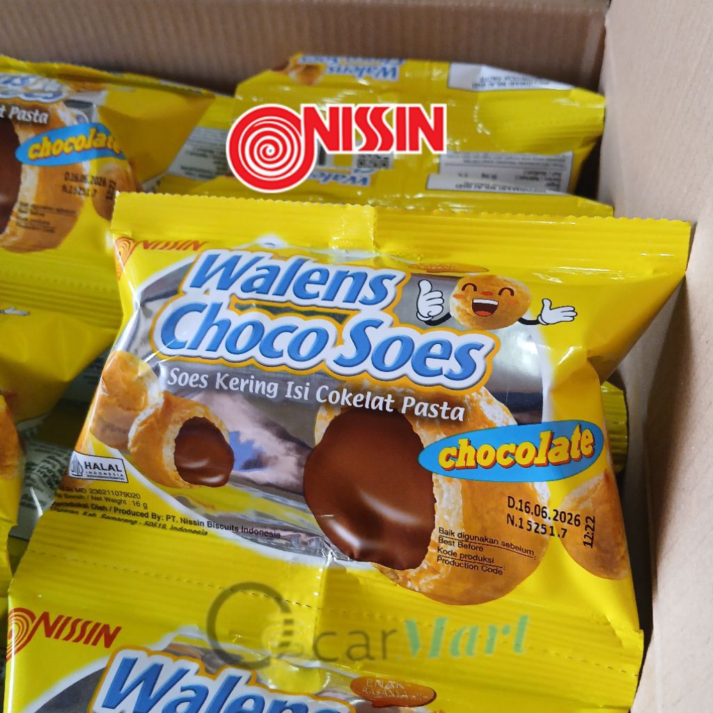 

orins NISSIN WALENS SOES Biskuit COKELAT Renceng isi 10 Kue Sus Kering 16g