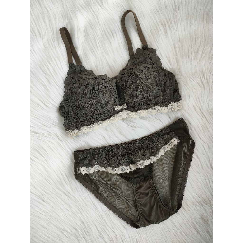 bra one set/bh satu set push up