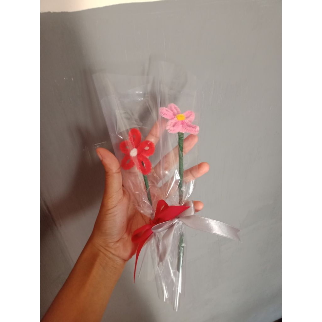 Buket bunga kawat bulu | Buket kawat bulu | Bunga kawat bulu mini | buket mini