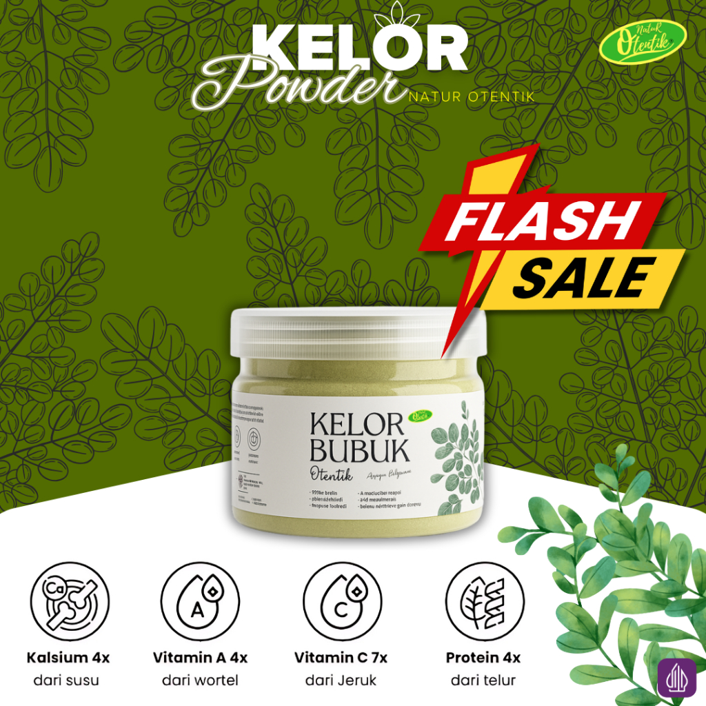

Daun Kelor Bubuk Moringa Oleifera Premium Natur Otentik - Superfood
